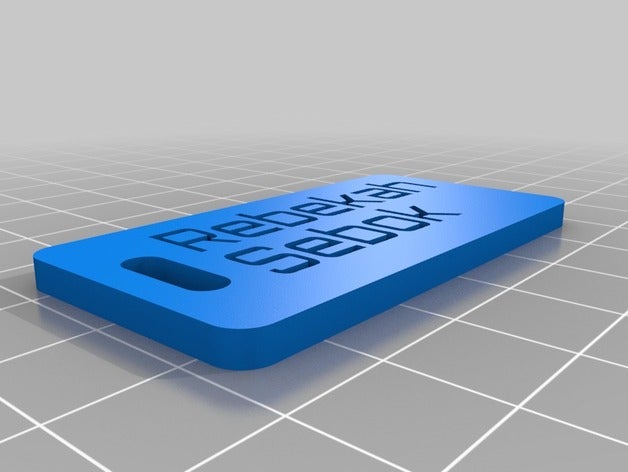 meine angepasste customizer-version des Gepäck-label Organisation 3D print model - Mito3D