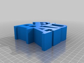 mon minou nom sculptures personnalisé 3d print model - Mito3D