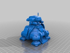 starcraft 2 terran planetary fortress buildings structures game model wargame 3d print model - Mito3D