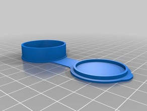 heliopan closeup Linse mit Halterung Container angepasst 3d print model - Mito3D