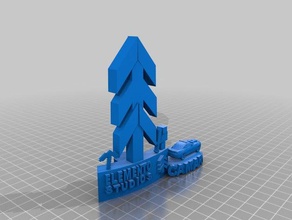 elemento studios logo-Gestaltung 3d drucken tests camaro elementostudios gaming minecraft 3d print model - Mito3D