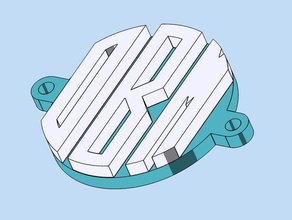 monogram pendent bracelet fashion pendant 3d print model - Mito3D