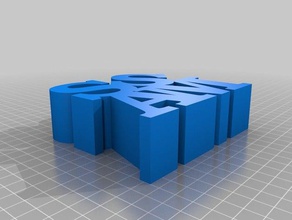il mio personalizzato parola scultura sculture su misura 3d print model - Mito3D