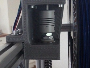holder nema17 coupling bearing 3d printer parts coupo mounting nema 17 z-axis 3d print model - Mito3D