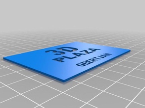 visitekaartje gj bureau 3d print model - Mito3D