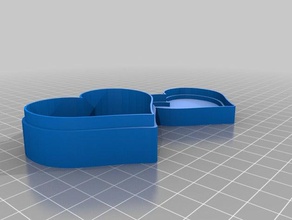 herz-schachtel containers customized 3d print model - Mito3D