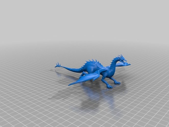plaqué dragon les créatures 3D print model - Mito3D