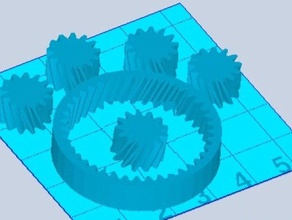 planetary gears 11 engineering 3d print model - Mito3D