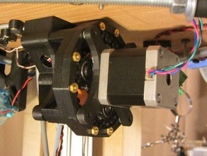 drews planetary geared extruder 3d printer parts bowden herringbone rostock 3d print model - Mito3D