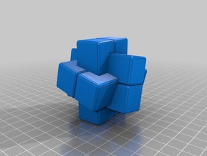 chuck colpi di scena 6 pezzo radica puzzle twist openscad giocattolo 3d print model - Mito3D