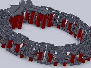 chainmail holiday wreath other 3d print model - Mito3D