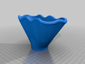 wave bowl kitchen dining basket container 3d print model - Mito3D