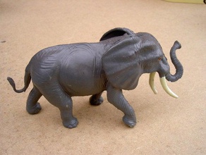digitizer african elly phant scans replicas animal plastic 3d print model - Mito3D