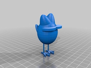 awesome chicken 3d printing animal cool cube shapes stuff 3d print model - Mito3D