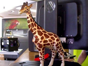 giraffee test sanat makerbotdigitizer tarama 3d print model - Mito3D