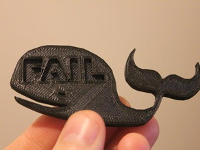fail whale branded sculptures animal 3d print model - Mito3D