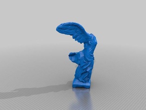 nike 15k lowpoly Skulpturen nike-statue 3d print model - Mito3D