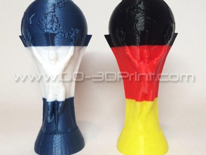 brazil 2014 fifa world cup trophy germany vs argentina other soccer statue 3d print model - Mito3D