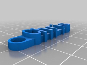 chris keychain organization customized 3d print model - Mito3D