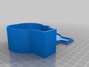 gift box keyed heart gears keychain 3d print model - Mito3D