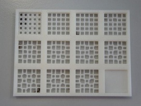 la cuadrícula de prueba objeto impresión otros 3d cortadora láser reprap 3d print model - Mito3D