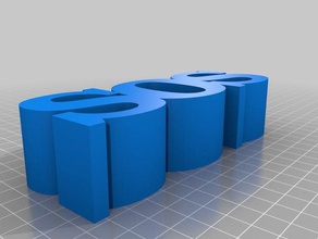 sos other customized 3d print model - Mito3D