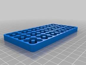 72 aaa battery tray organization customized 3d print model - Mito3D