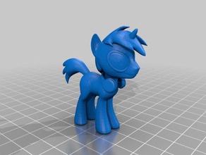 dj pony otros 3d print model - Mito3D