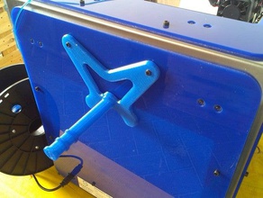 coil holder kiwi 3d materia 101 printer accessories filaflex nylon pla sharebot 3d print model - Mito3D