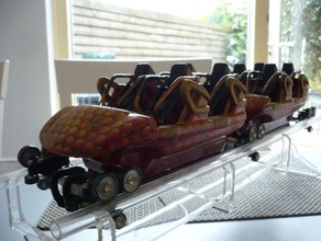 roller coaster train mk1212 scale model 1125 models 3d hobby 3d print model - Mito3D