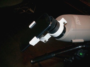 digiscope mont smartphone de la caméra télescope 3d print model - Mito3D