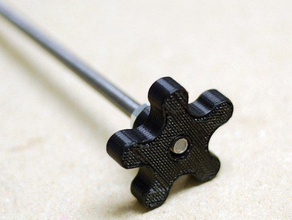 m8 fingerwheel diğer 3d eksen crank topuzu bölüm yükseltme z ekseni z-crank 3d print model - Mito3D