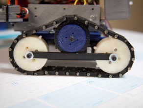 universelles servo-moteur réservoir de pistes la robotique 3d print model - Mito3D