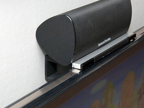 shelf behind tv organization 3d print model - Mito3D
