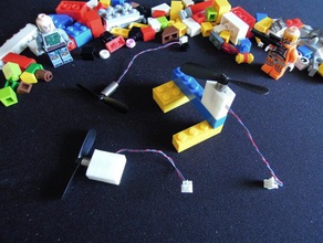 dc-motor-block in der Robotik lego 3d print model - Mito3D