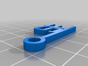 sf llavero llaveros personalizado 3d print model - Mito3D