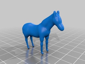 lauras cavallo 3d la stampa cavalli pony in sella semplice piedi winnie 3d print model - Mito3D