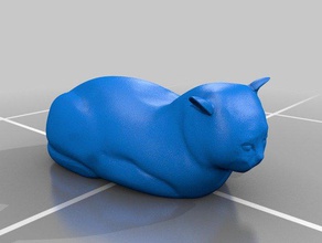 molly cat sculpture sculptures british shorthair 3d print model - Mito3D