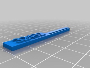 mon personnalisées faites glisser la lame de clé générateur ménage fournitures 3d print model - Mito3D