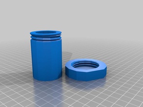 updated screw-cap container other box fave pot thread 3d print model - Mito3D