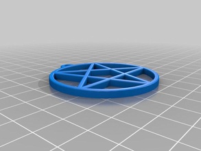 Pentagramm Schmuck freecad Anhänger 3d print model - Mito3D
