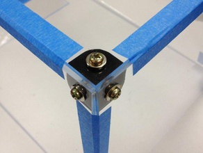 square joint diy box case connector corner fixing block tool 3d print model - Mito3D