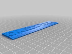 regle chantal office personalizado 3d print model - Mito3D