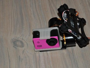 gopro action cam Halterung gimbal rc Fahrzeuge 3d print model - Mito3D