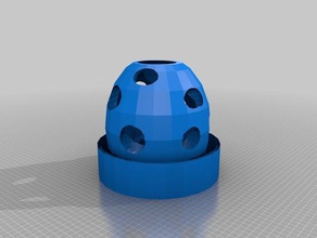 golieth de bolas lifter anillo no manifolded biología rompeolas coral reef ball sumergido 3d print model - Mito3D