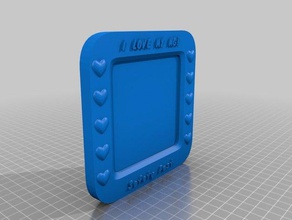 personnalisé photo frame mg ménage 3d print model - Mito3D