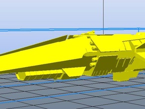 halo thanos class destroyer vehicles 3d print model - Mito3D