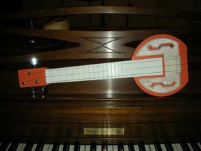 elettro-acustica banjitar musica elettrico folk strumento 3d print model - Mito3D