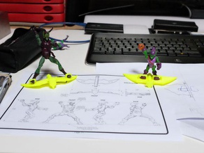 bouffon vert glyder aile volante jouet jeu accessoires l'araignée spiderman 3d print model - Mito3D