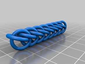 my customized half persian 3 1 chainmaille weave other 3d print model - Mito3D